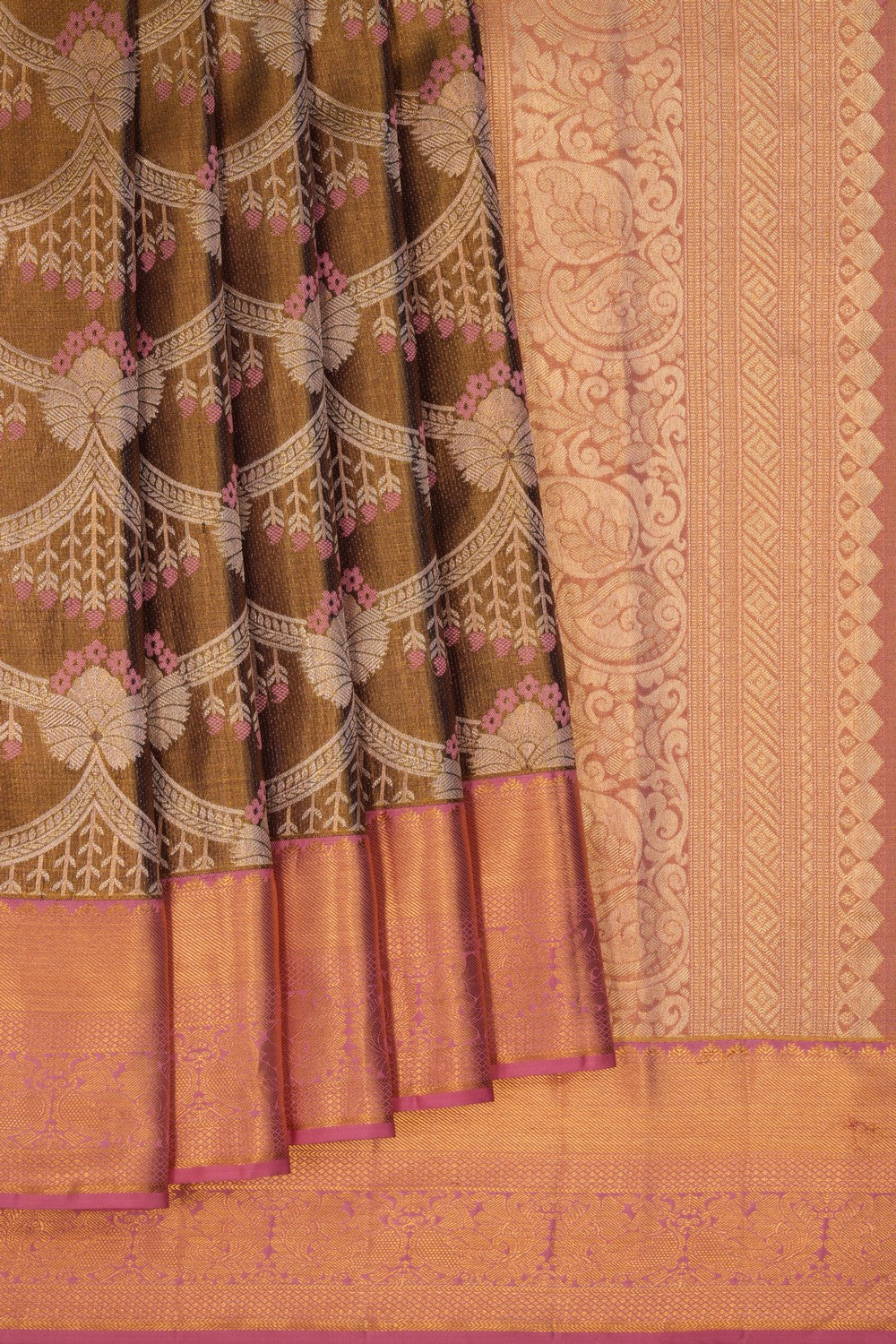 Image of Kanchipattu Tissue Brocade Saree
