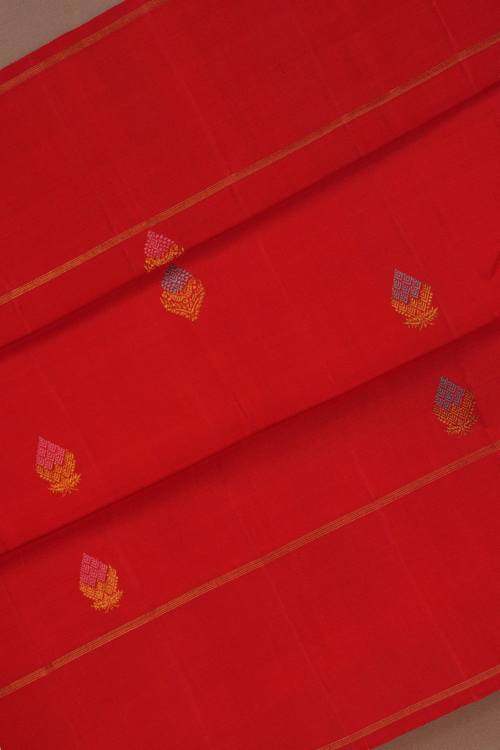 Image of Arani Silk Red Saree
