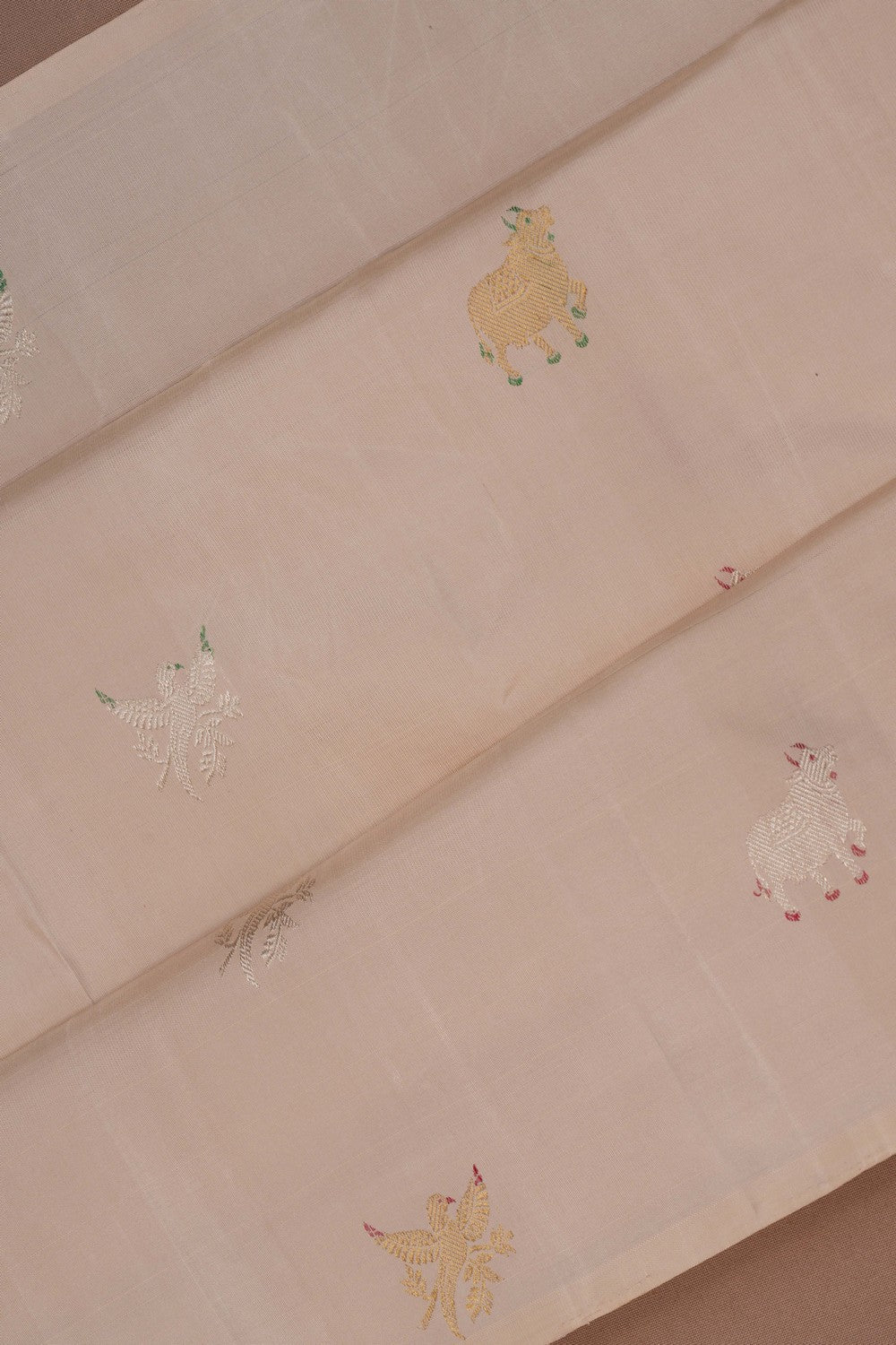 Arani Silk An Ethereal Pearl-White Saree