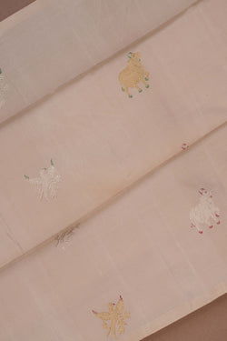 Image of Arani Silk An Ethereal Pearl-White Saree