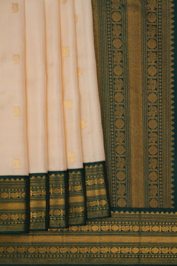 Image of Arani Silk An Ethereal Pearl-White Saree