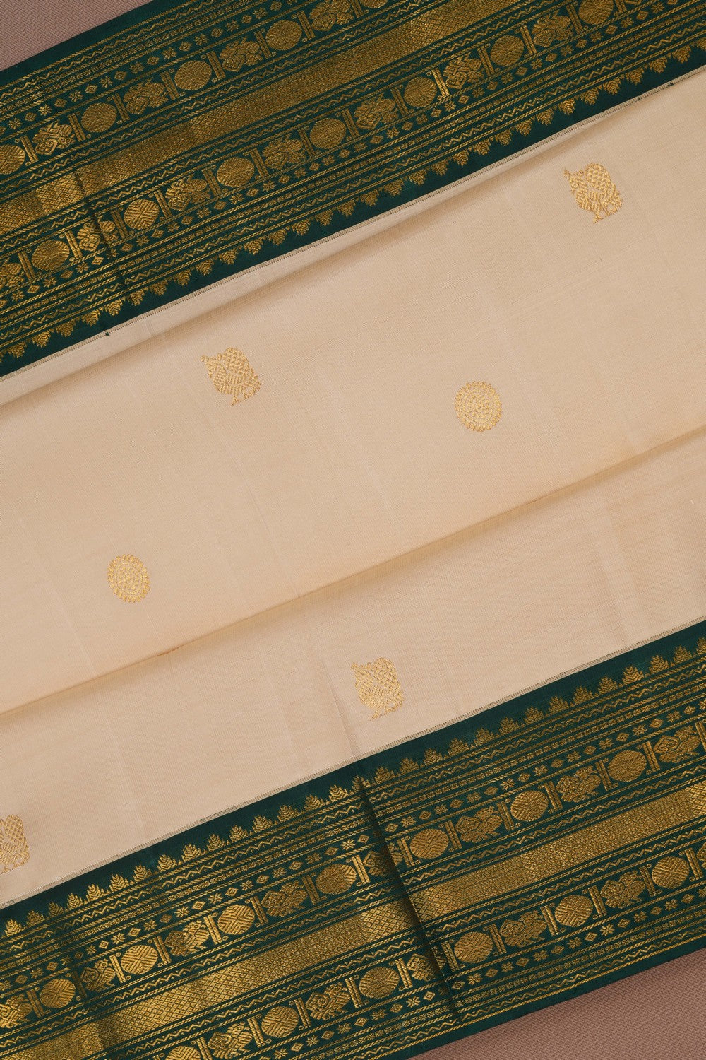 Arani Silk An Ethereal Pearl-White Saree