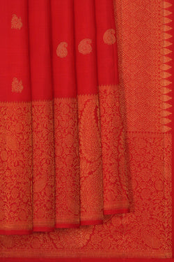 Image of Arani Silk Red Saree