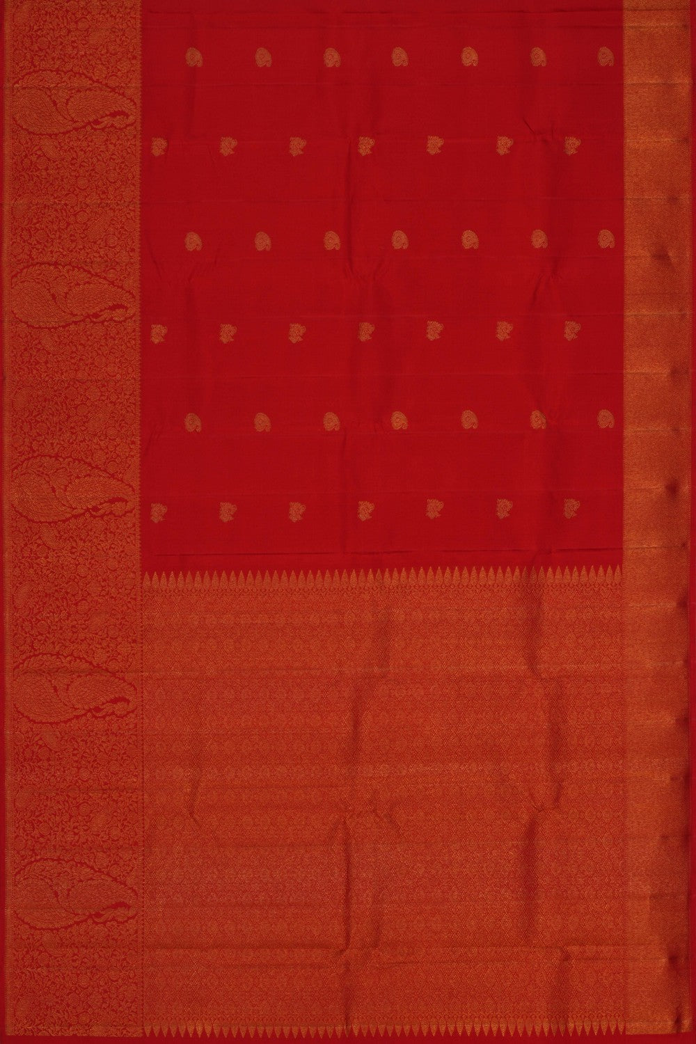 Image of Arani Silk Red Saree