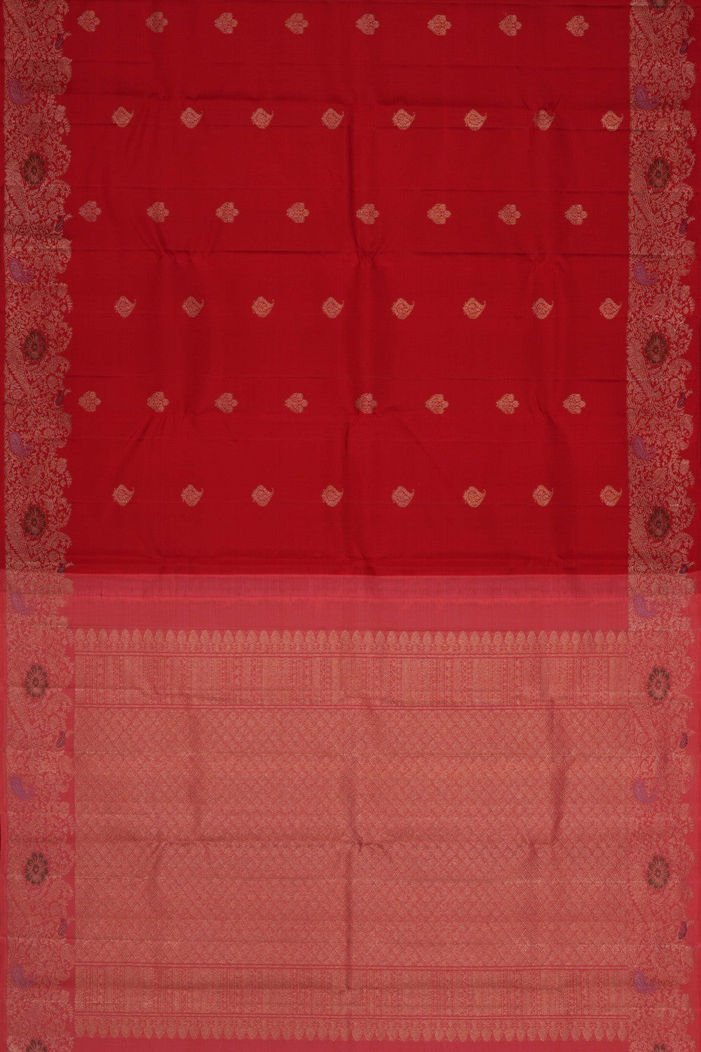 Image of Arani Silk Red Saree
