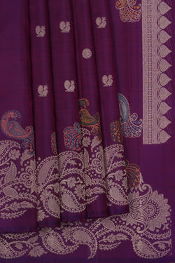 Image of Arani Silk Purple Saree