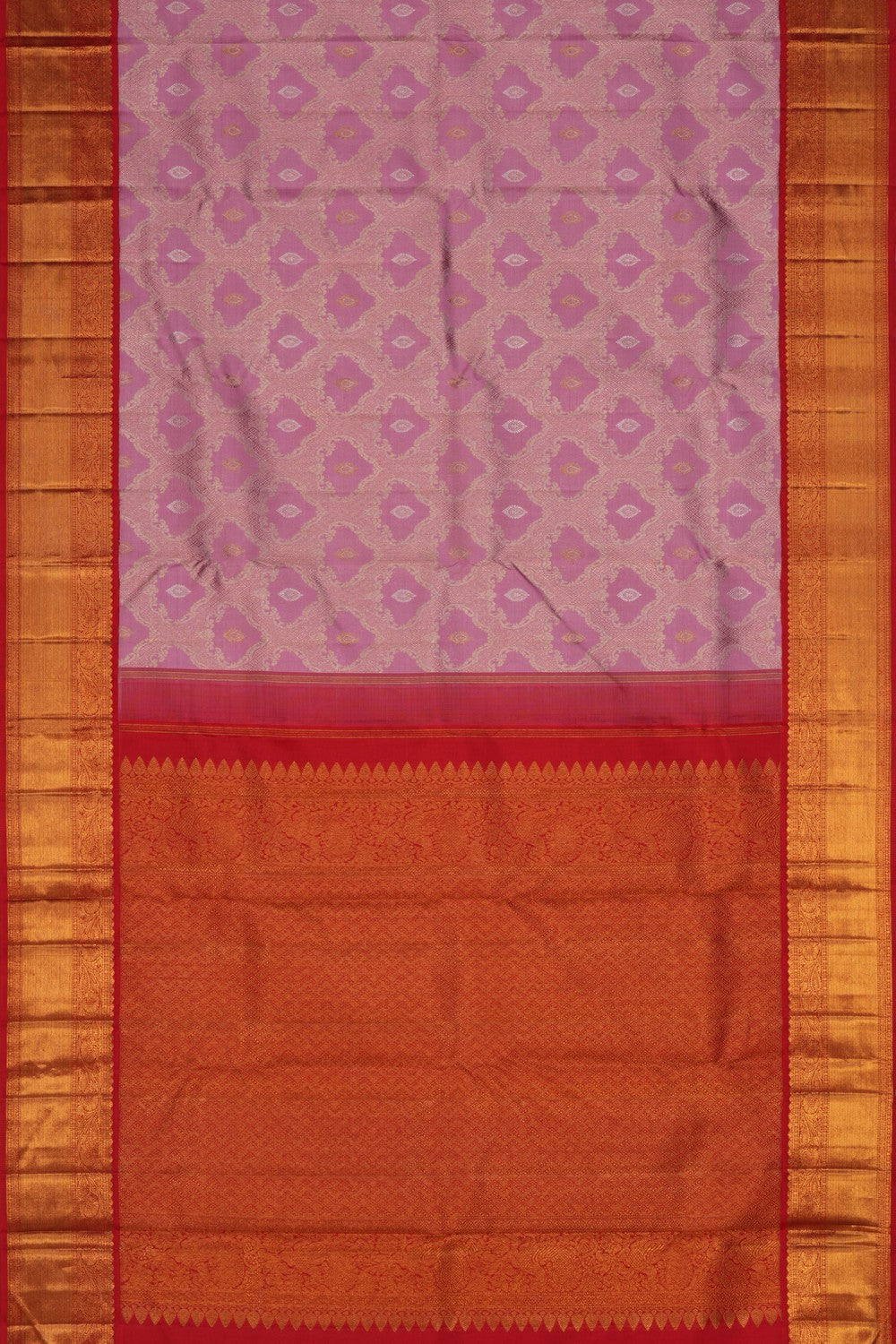 Image of Arani Silk Brocade Pink Saree