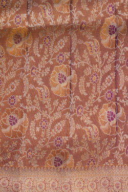 Image of Kanchipattu Gold Tissue Brocade Saree