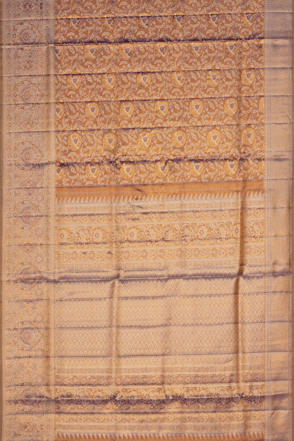 Kanchipattu Gold Tissue Brocade Saree