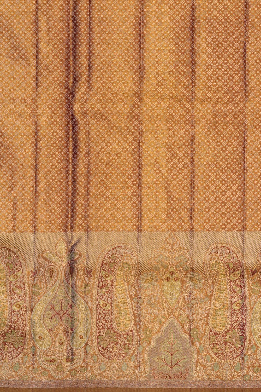 Kanchipattu Gold Tissue Brocade Saree