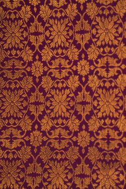 Image of Kanchipattu Brocade Violet Saree