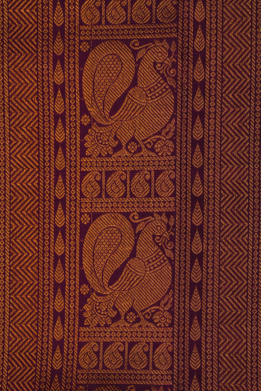 Image of Kanchipattu Brocade Violet Saree