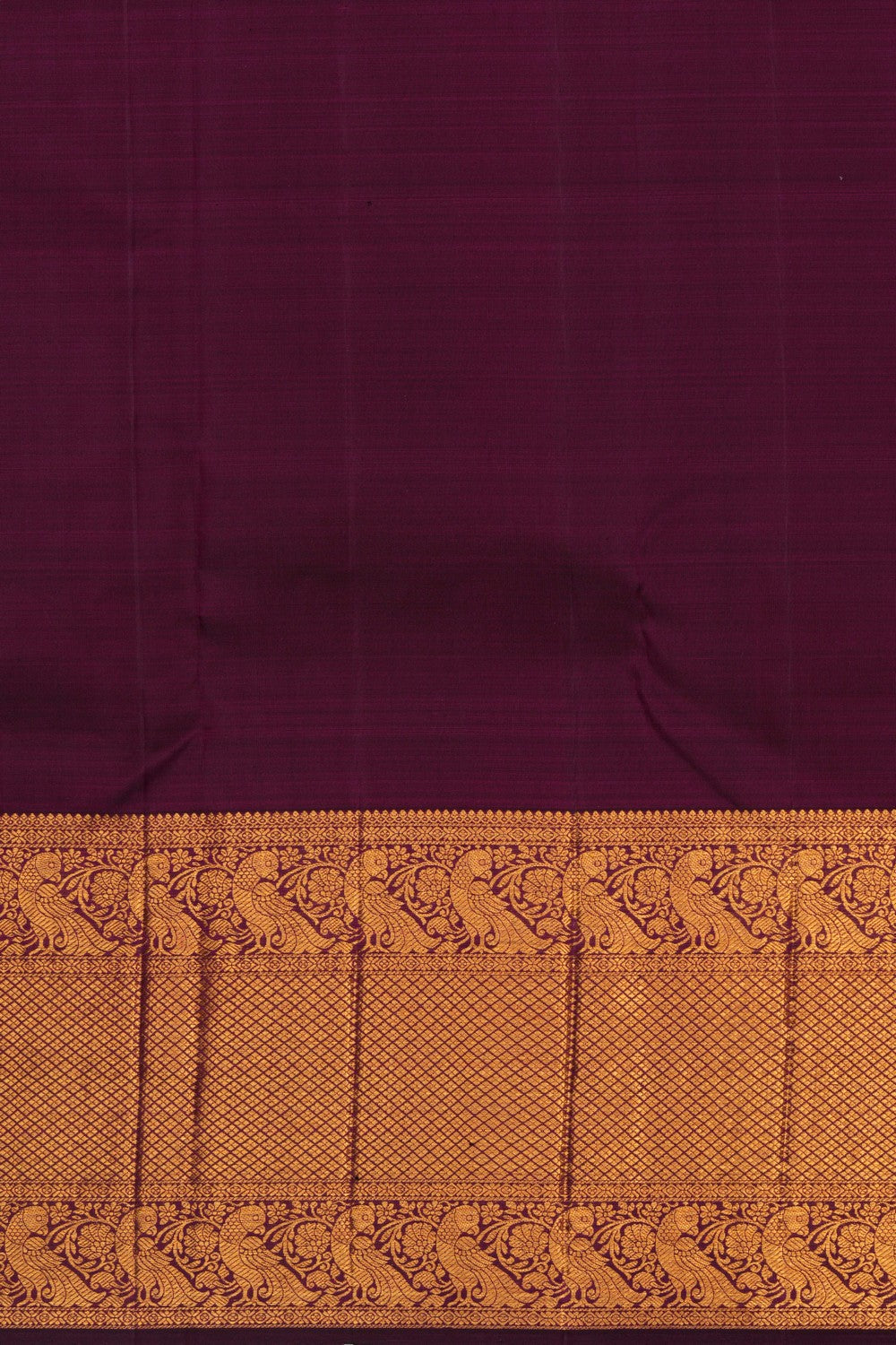 Image of Kanchipattu Brocade Violet Saree