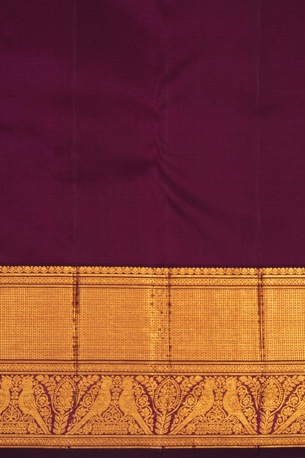 Image of Kanchipattu Brocade Violet Saree