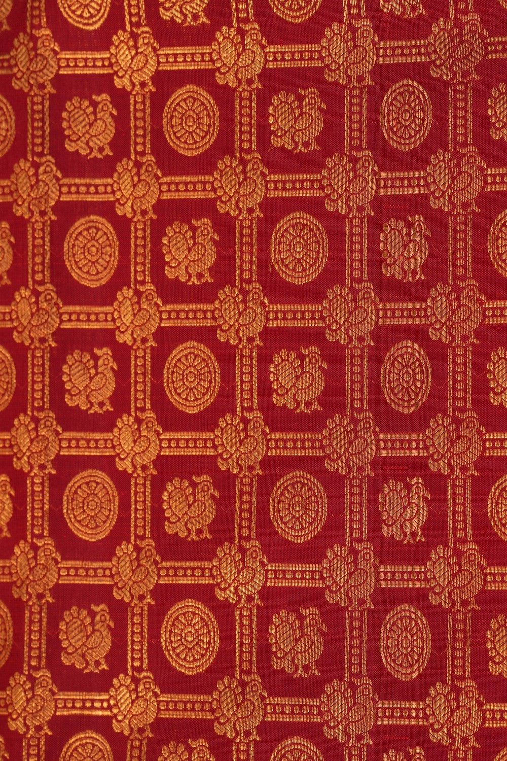 Kanchipattu Brocade Red Saree