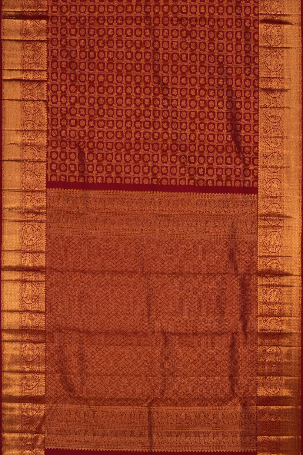 Kanchipattu Brocade Red Saree