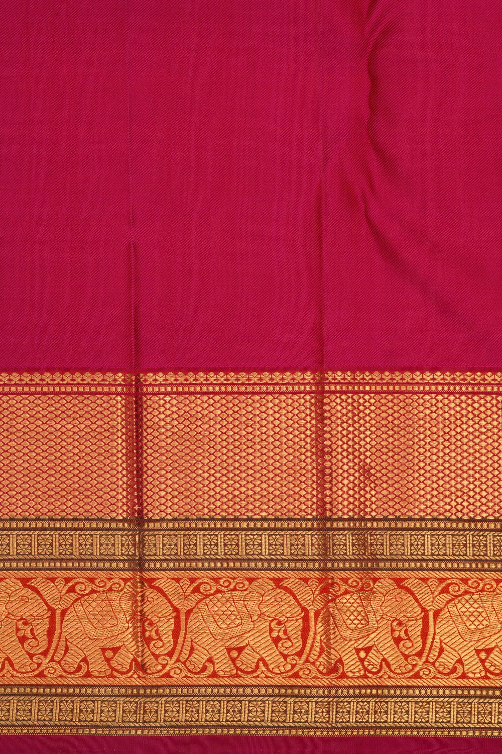 Image of Kanchipattu Brocade Off White Saree