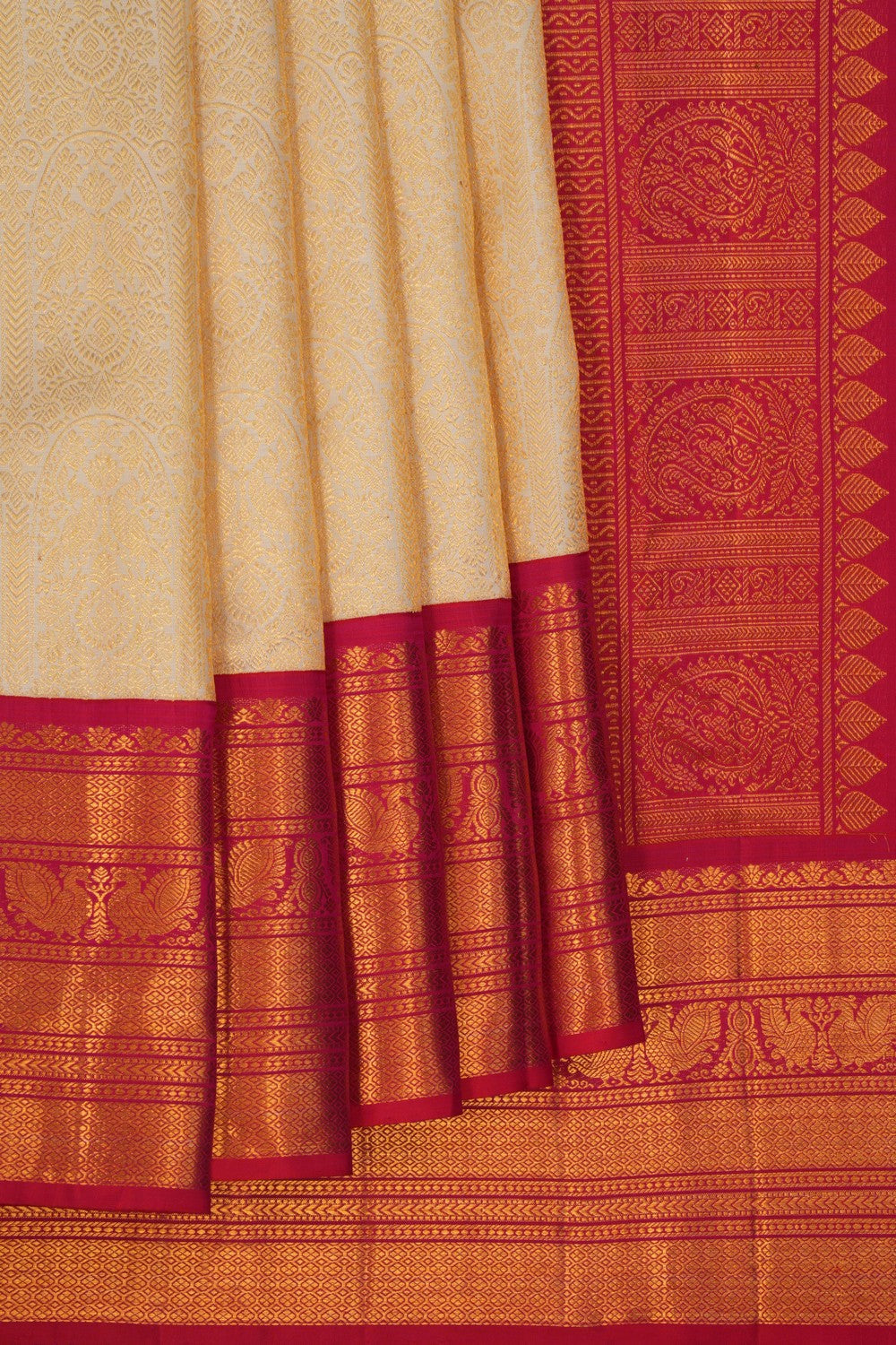Image of Kanchipattu An Ethereal Pearl-White Saree