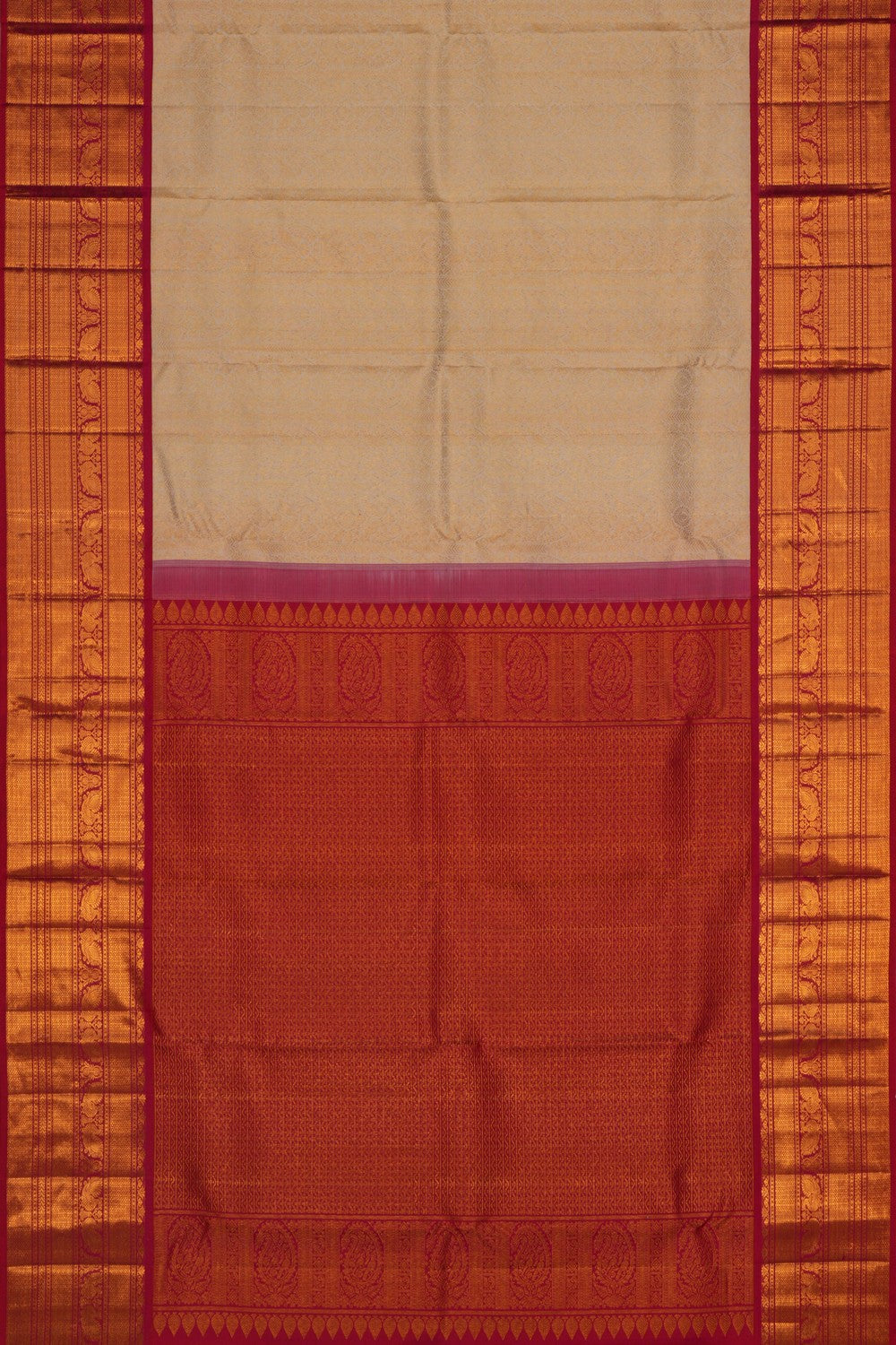 Image of Kanchipattu An Ethereal Pearl-White Saree