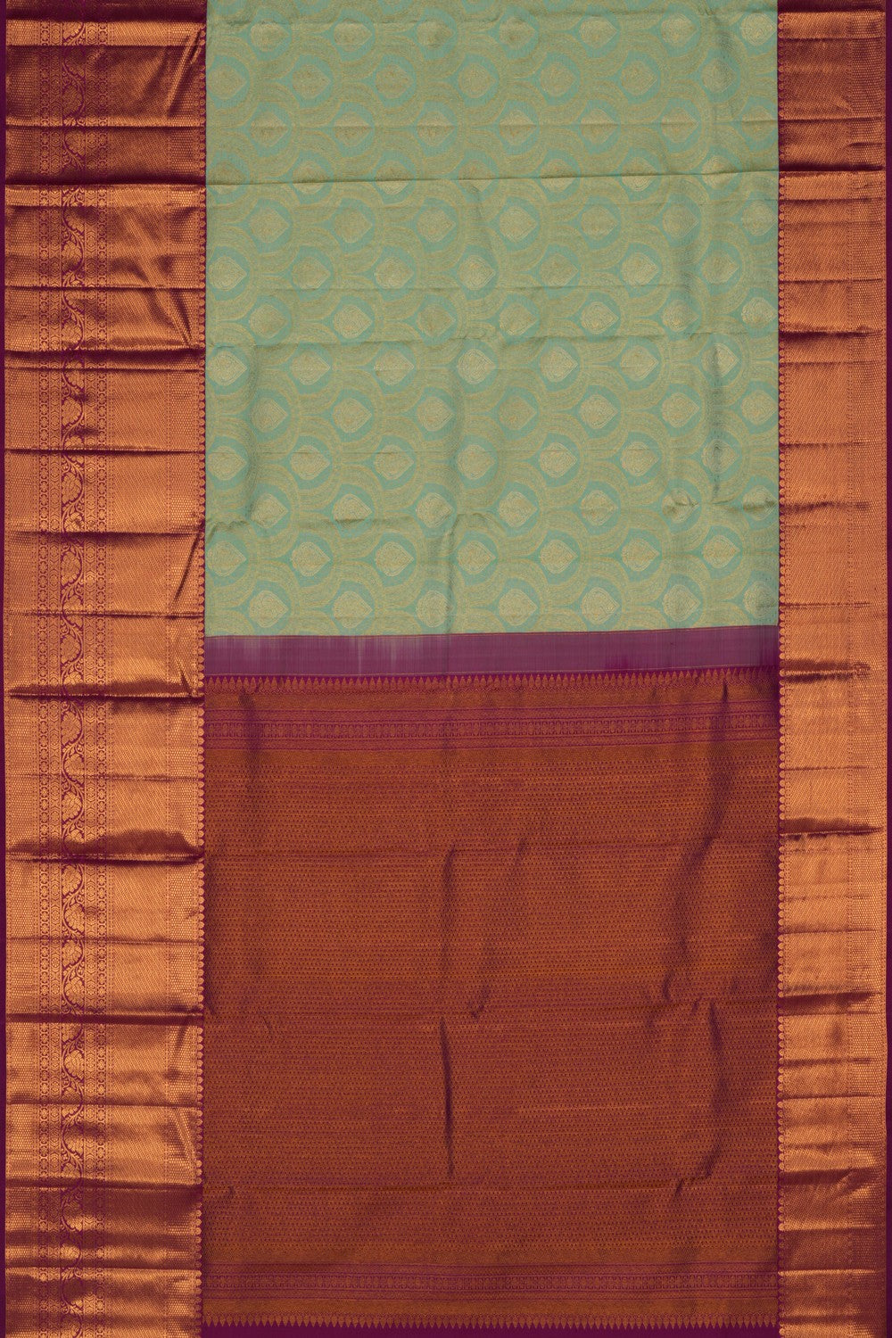 Kanchipattu Brocade Mint Green Saree
