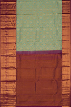 Image of Kanchipattu Brocade Mint Green Saree