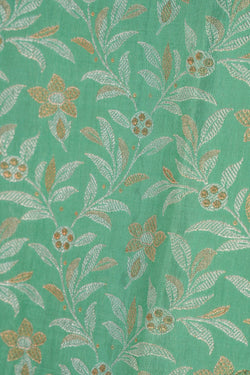 Image of Kanchipattu Mint Green Brocade Saree