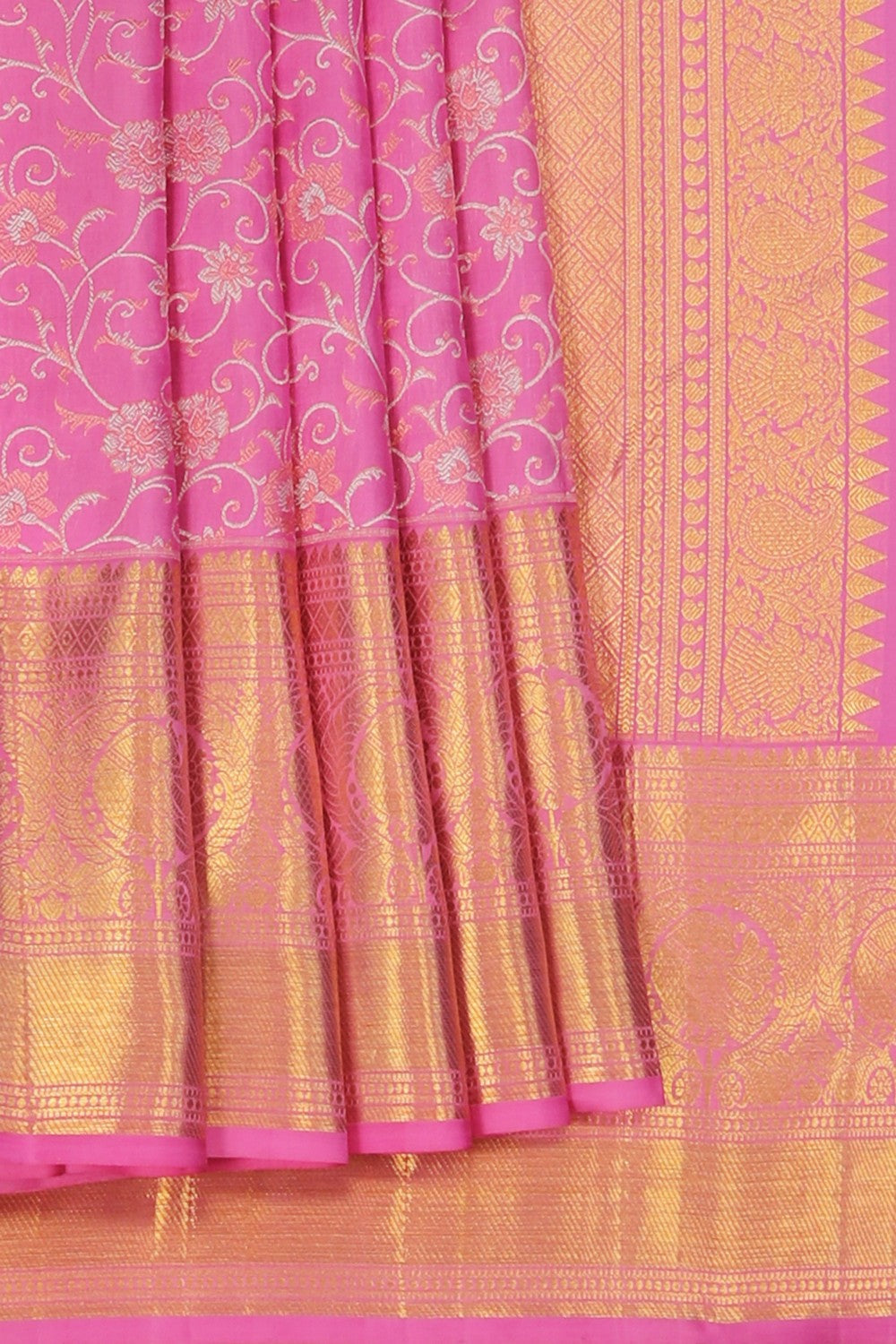 Kanchipattu Lavender Pink Brocade Saree