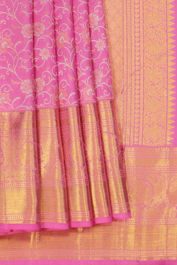 Image of Kanchipattu Lavender Pink Brocade Saree