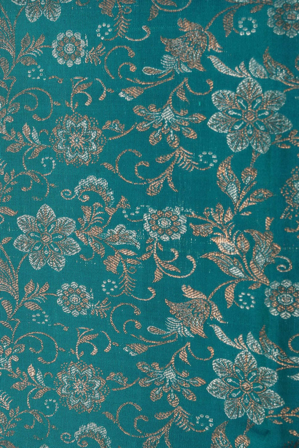 Kanchipattu Blue Brocade Saree