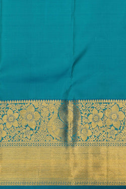 Image of Kanchipattu Blue Brocade Saree