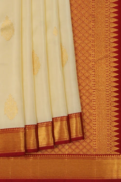 Image of Kanchipattu Cream Saree