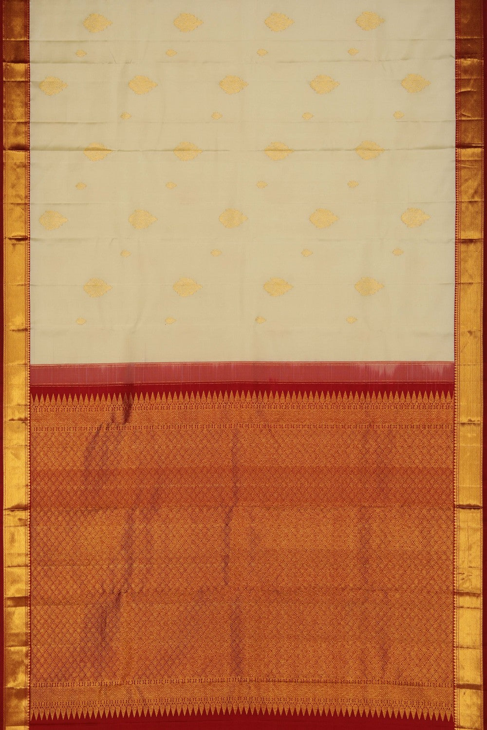 Kanchipattu Cream Saree