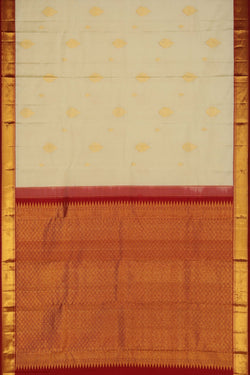 Image of Kanchipattu Cream Saree