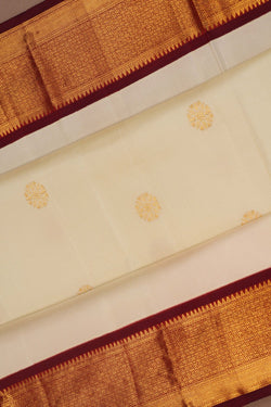 Image of Kanchipattu Cream Saree