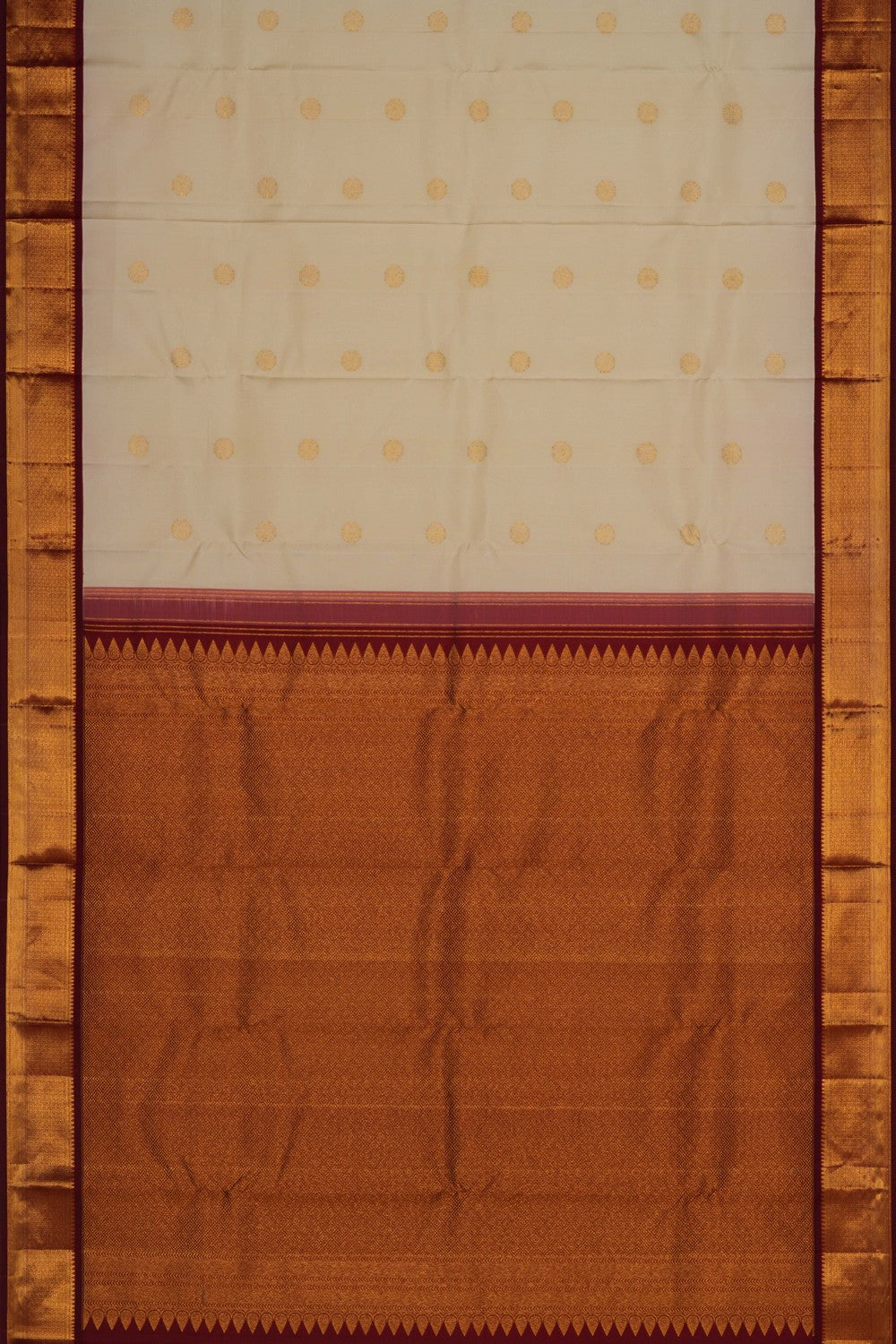 Kanchipattu Cream Saree