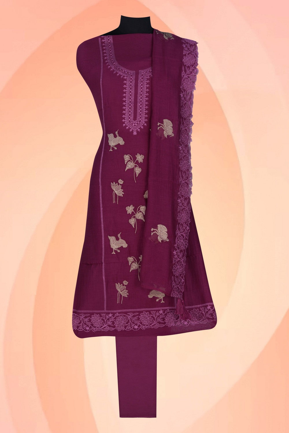 Image of Unstitched Suit Set Fabric (3 Pcs Set)