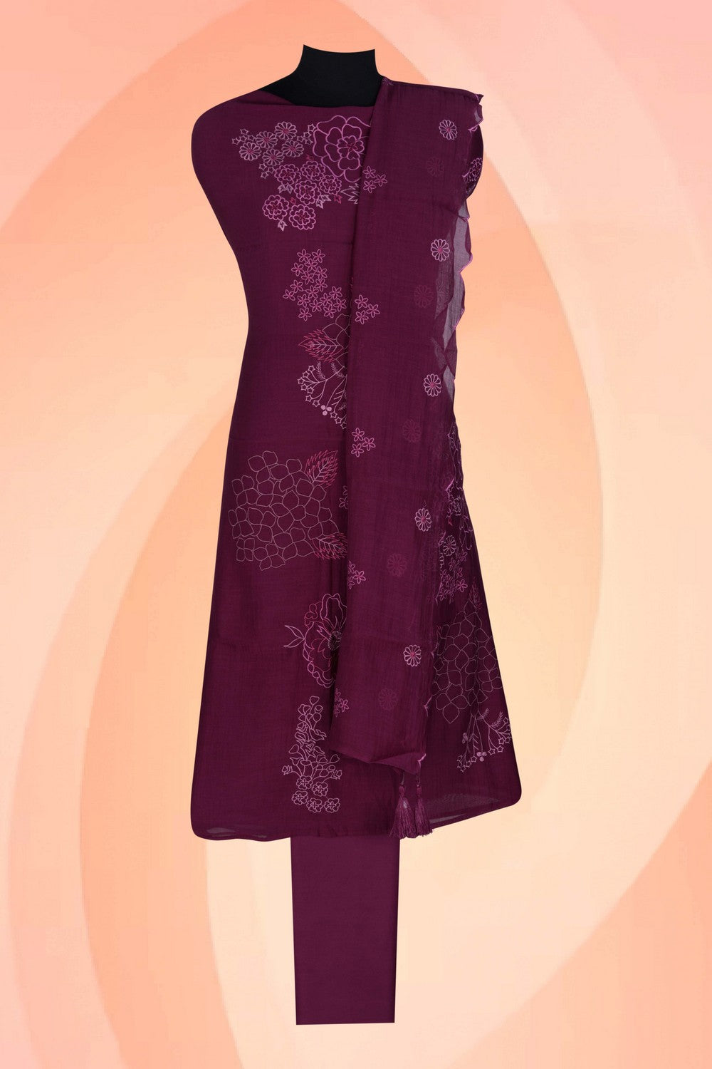 Image of Unstitched Suit Set Fabric (3 Pcs Set)