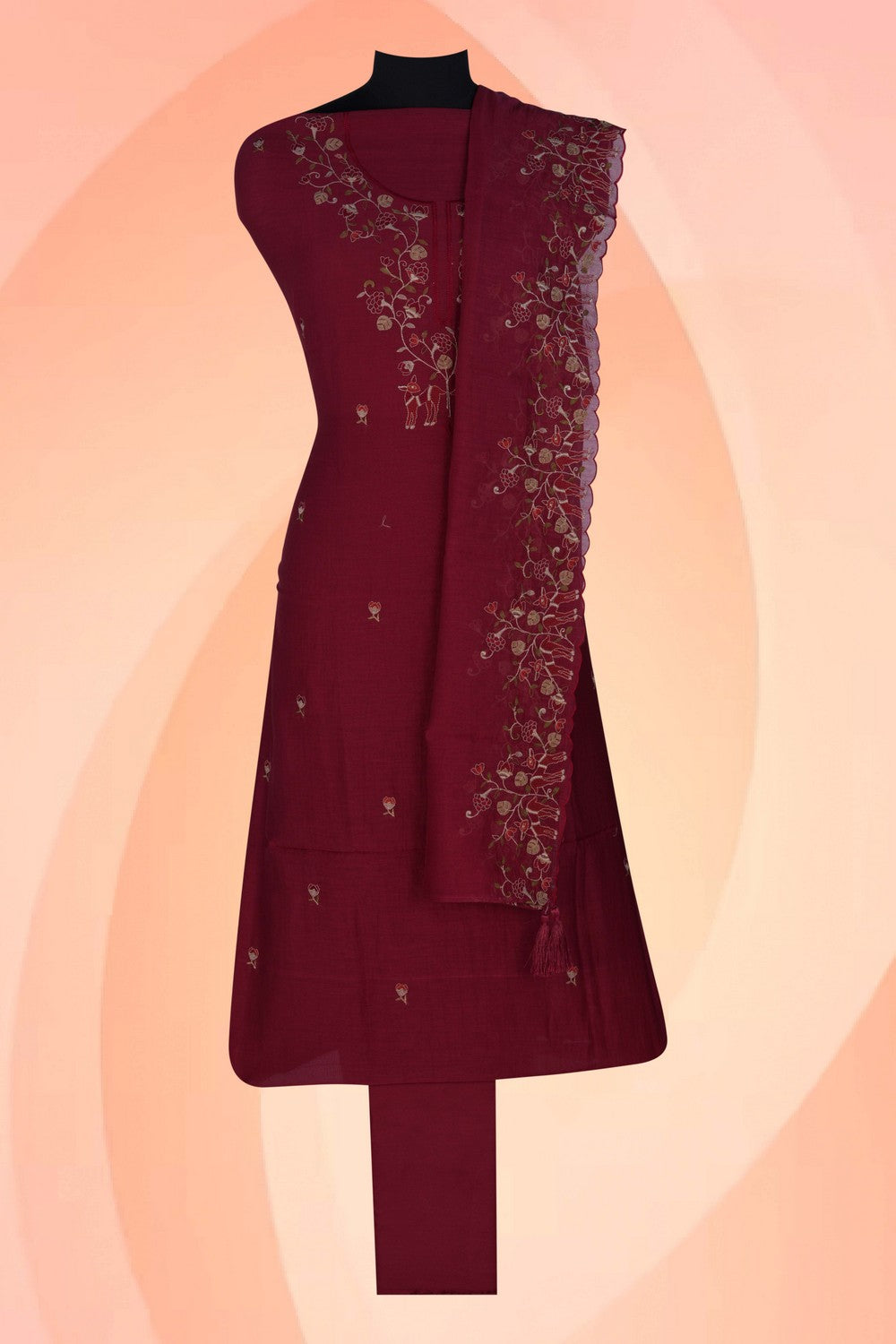 Image of Unstitched Suit Set Fabric (3 Pcs Set)