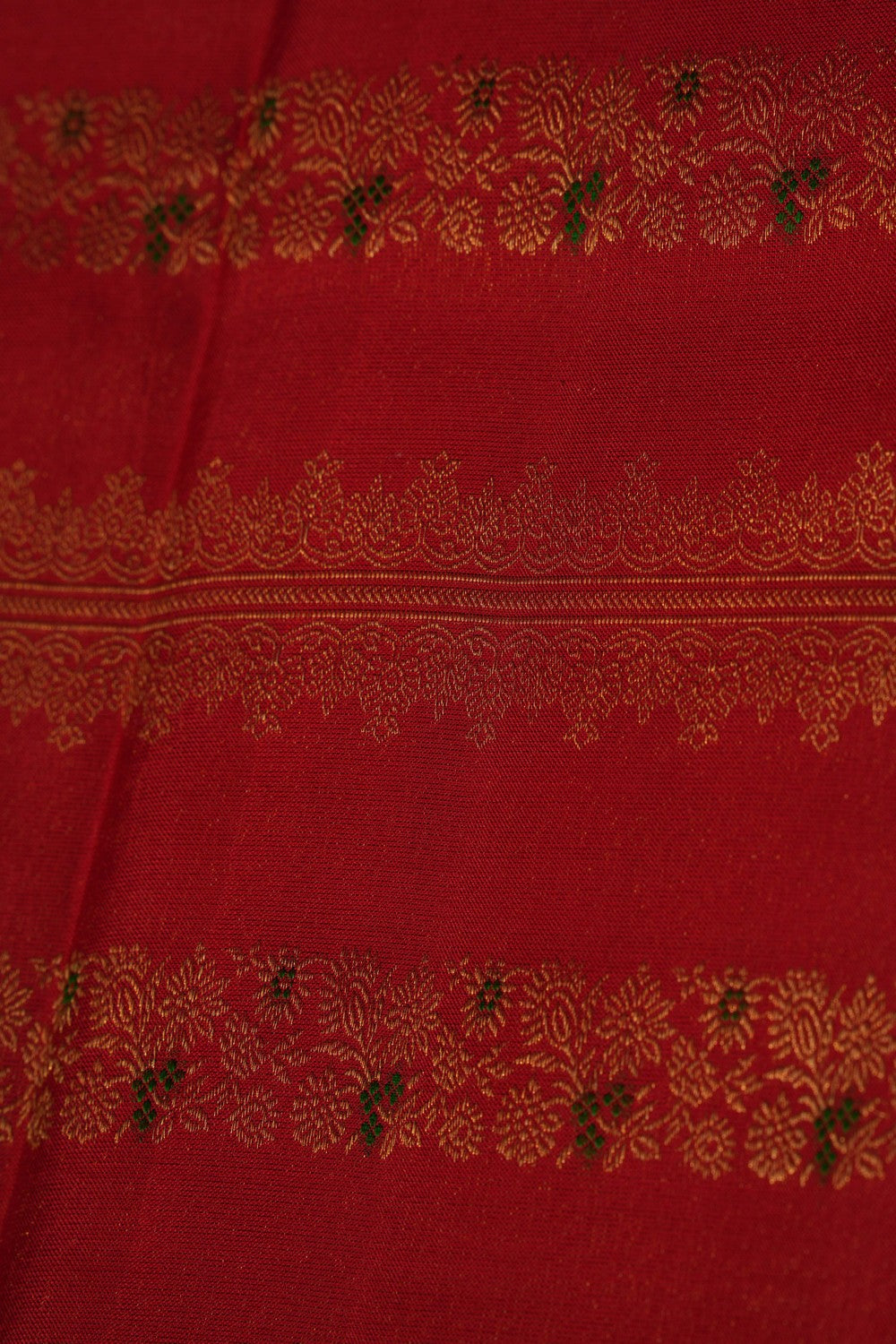 Arani Silk Brocade Red Saree