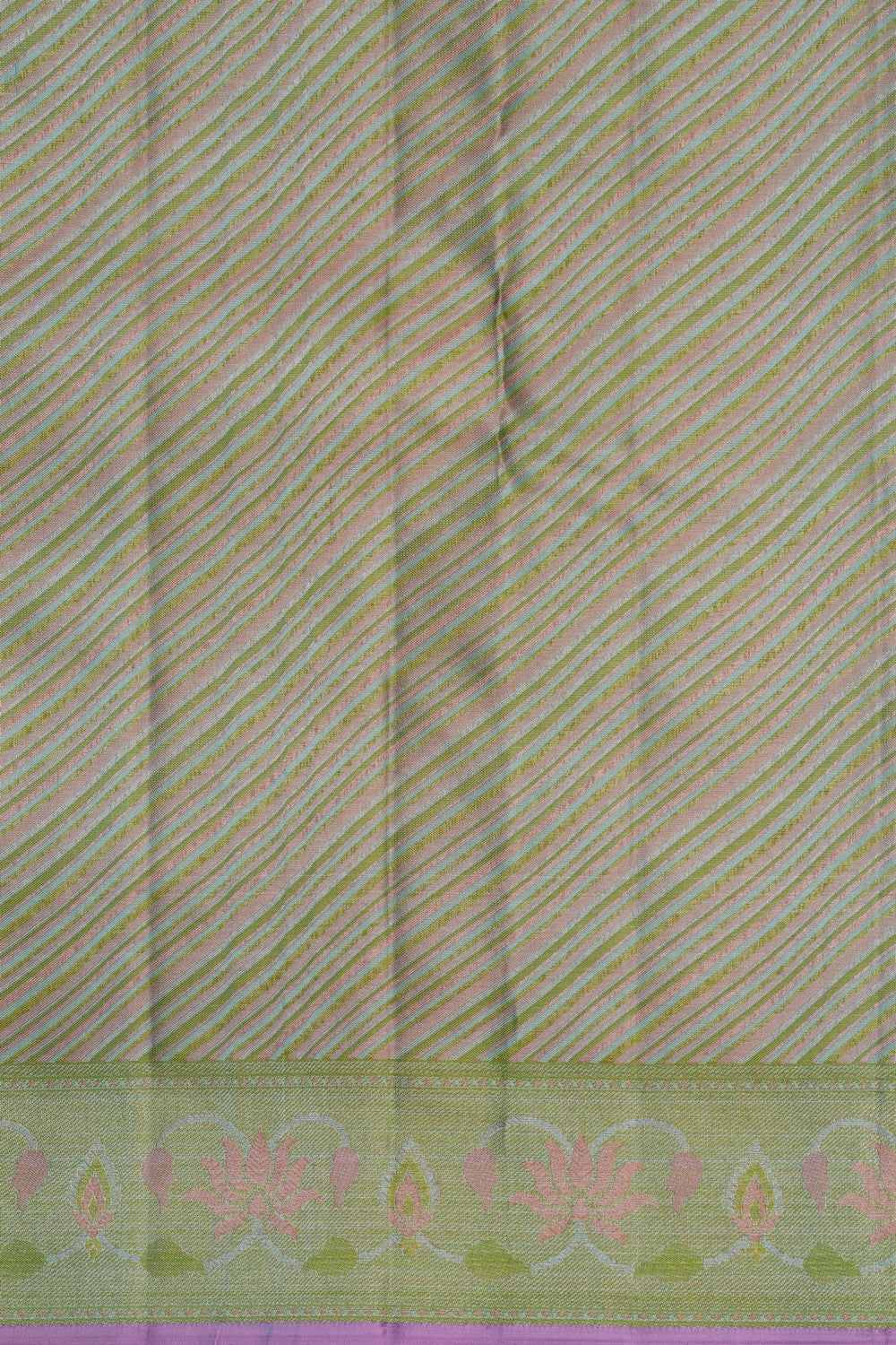 Image of Arani Silk Shimmering Sea Green Saree