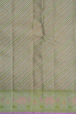 Image of Arani Silk Shimmering Sea Green Saree