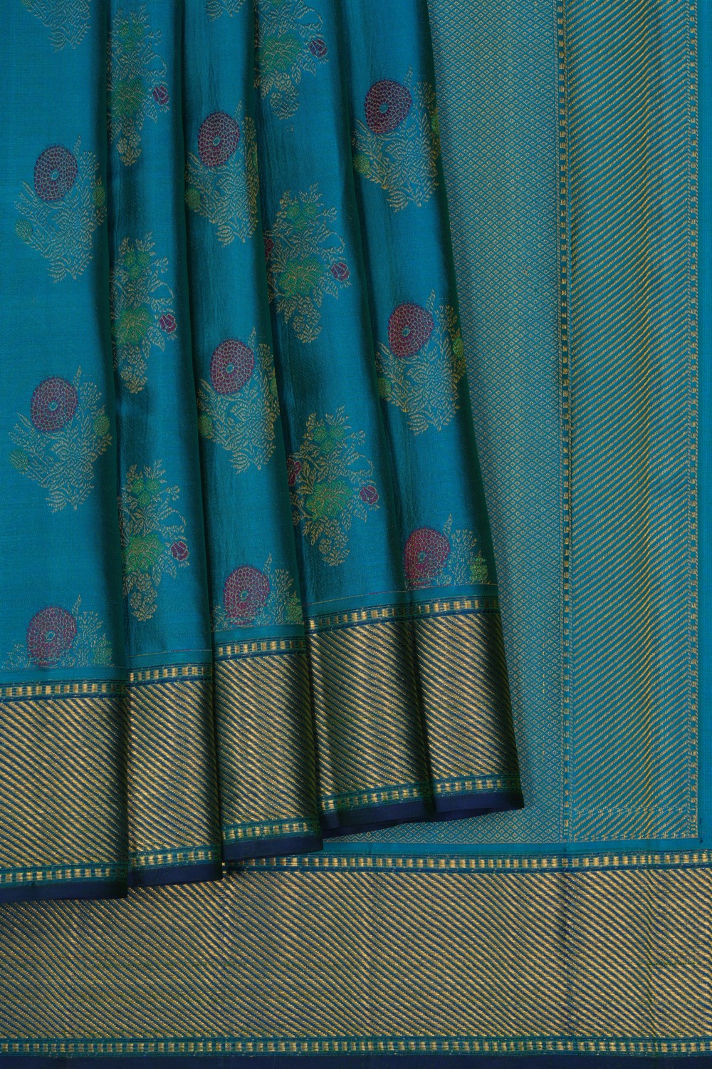 Arani Silk Blue Saree