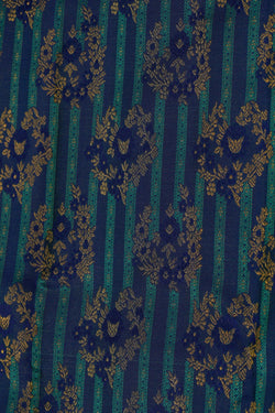 Image of Arani Silk Brocade Blue Saree