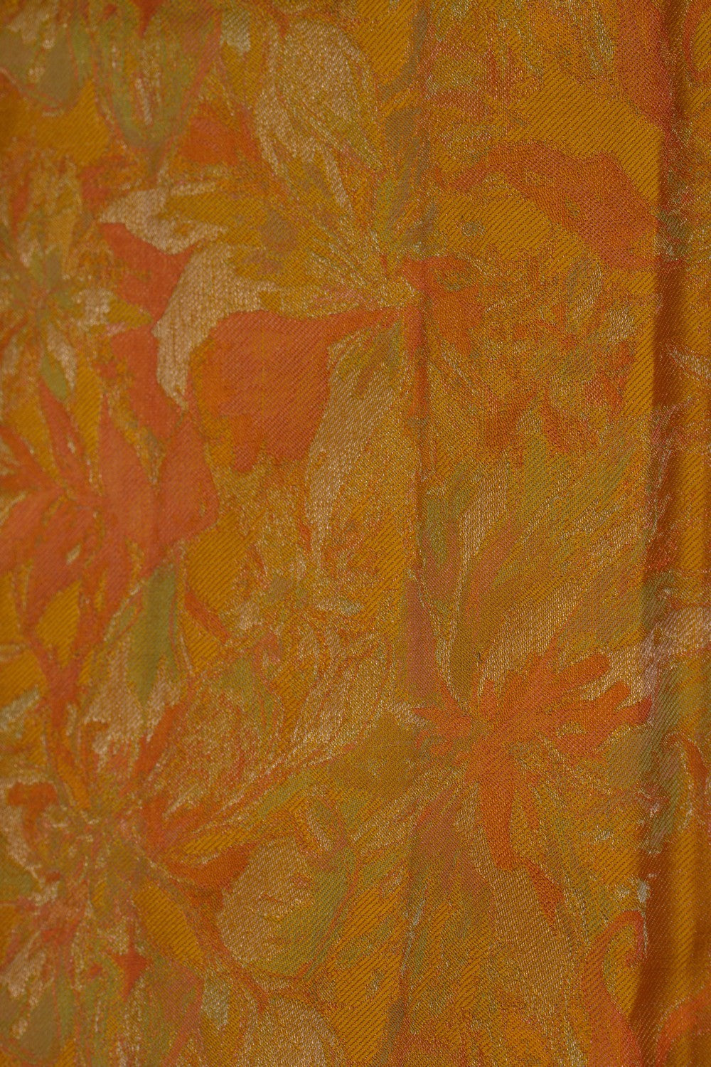 Image of Arani Silk Shimmering Yellow Saree