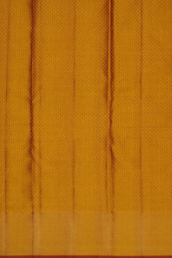 Image of Arani Silk Shimmering Yellow Saree