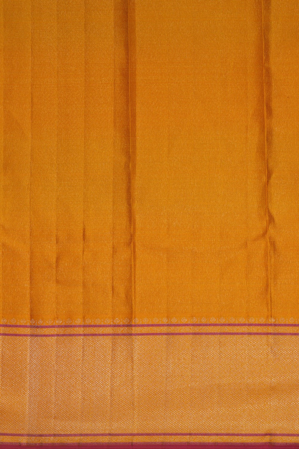 Image of Arani Silk Shimmering Yellow Saree