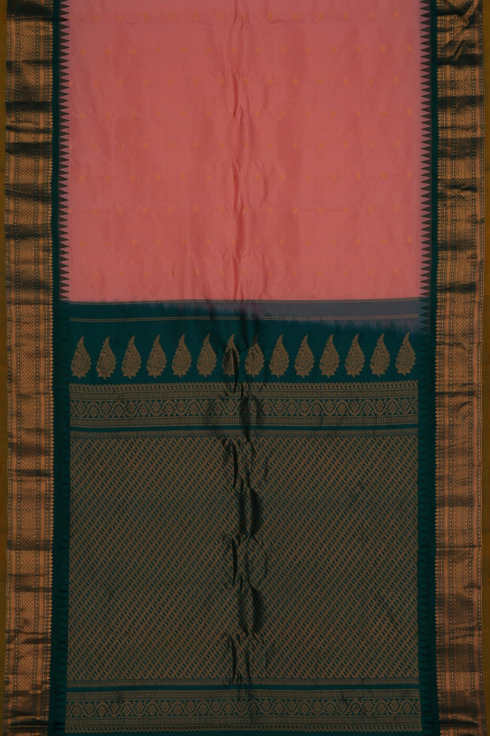 Gadwal Silk Pink Saree