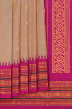 Image of Gadwal Silk Green Saree