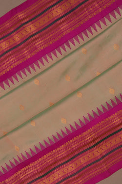 Image of Gadwal Silk Green Saree