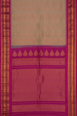 Image of Gadwal Silk Green Saree